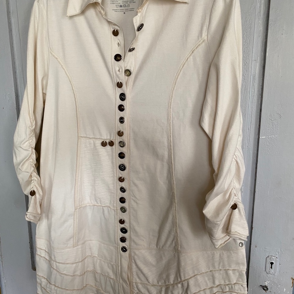 Neon Buddha Jacket Coat Metal Detailing M BOHO